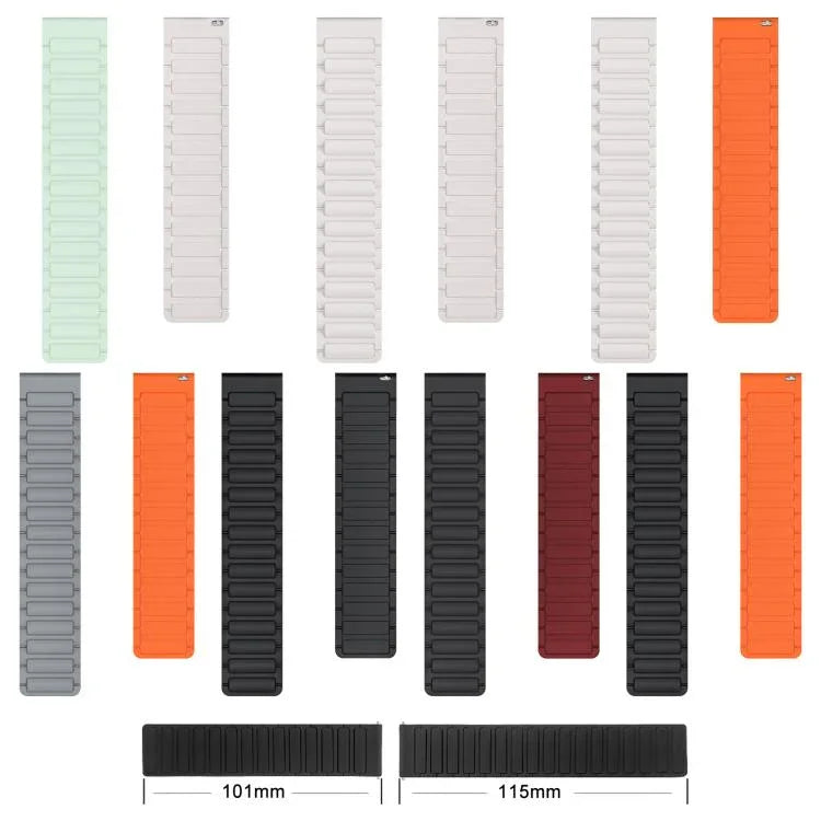 Pulseira de Relógio em Silicone Magnético em Forma de I xDfind, Para Apple Watch 42 / 44 / 45 / 46 / 49mm, Para Apple Watch 38 / 40 / 41 / S10 42mm