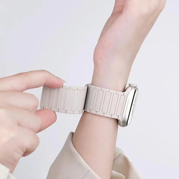 Pulseira de Relógio em Silicone Magnético em Forma de I xDfind, Para Apple Watch 42 / 44 / 45 / 46 / 49mm, Para Apple Watch 38 / 40 / 41 / S10 42mm