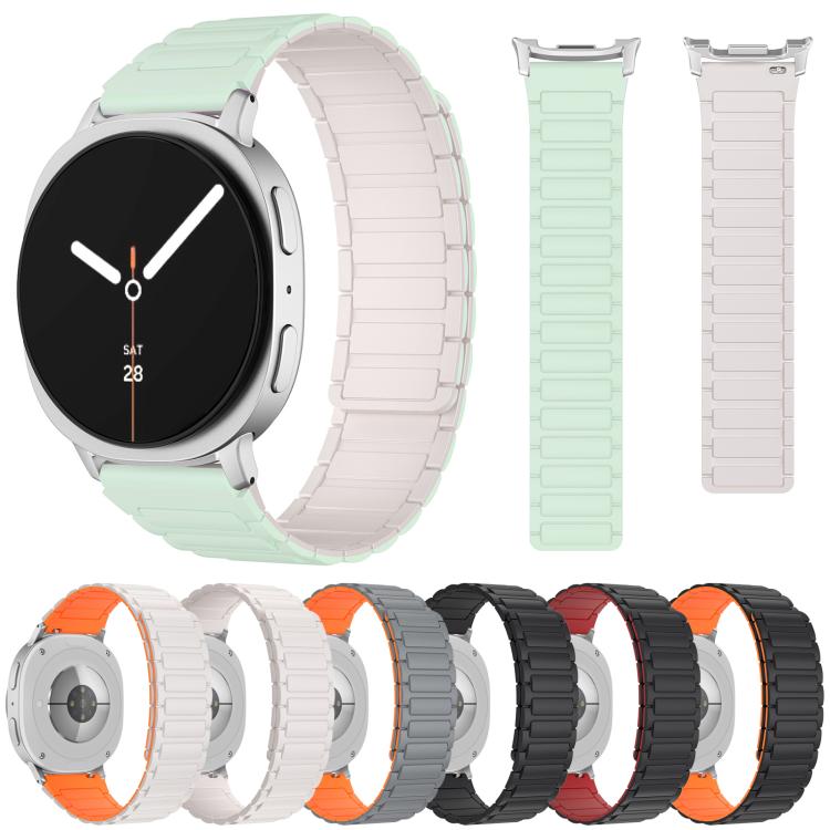 xDfind I-shaped Magnetic Silicone Watch Band, For Samsung Galaxy Watch Ultra / Ultra 2025, For Samsung Galaxy Watch8 / 8 Classic