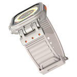 Mecha Stripe Texture Silicone Watch Band, For Apple Watch 46mm / 49mm / 45mm / 44mm