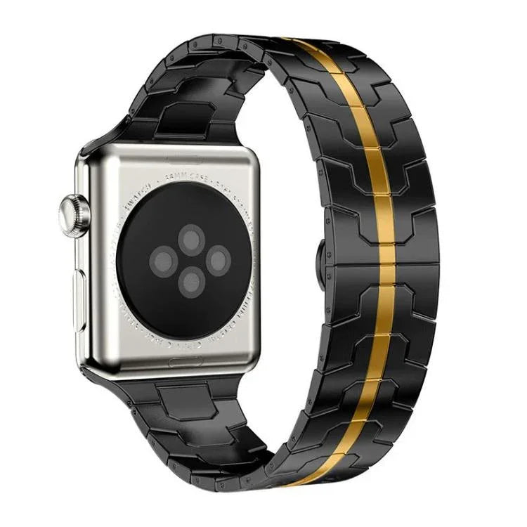 Pulseira de Relógio em Aço Inoxidável com Fecho Borboleta xDfind, Para Apple Watch 42 / 44 / 45 / 46 / 49mm, Para Apple Watch 38 / 40 / 41 / S10 42mm