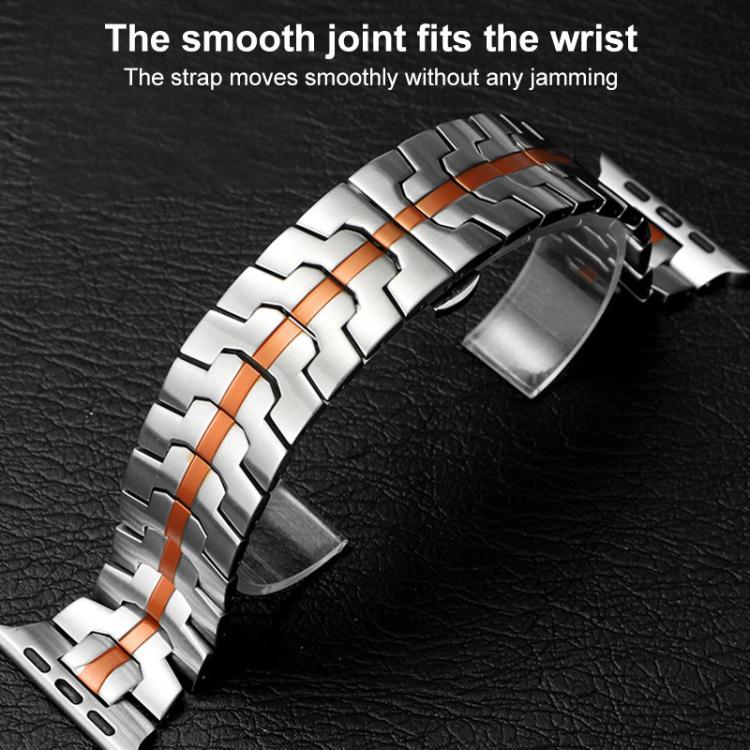 Pulseira de Relógio em Aço Inoxidável com Fecho Borboleta xDfind, Para Apple Watch 42 / 44 / 45 / 46 / 49mm, Para Apple Watch 38 / 40 / 41 / S10 42mm