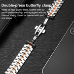 Pulseira de Relógio em Aço Inoxidável com Fecho Borboleta xDfind, Para Apple Watch 42 / 44 / 45 / 46 / 49mm, Para Apple Watch 38 / 40 / 41 / S10 42mm