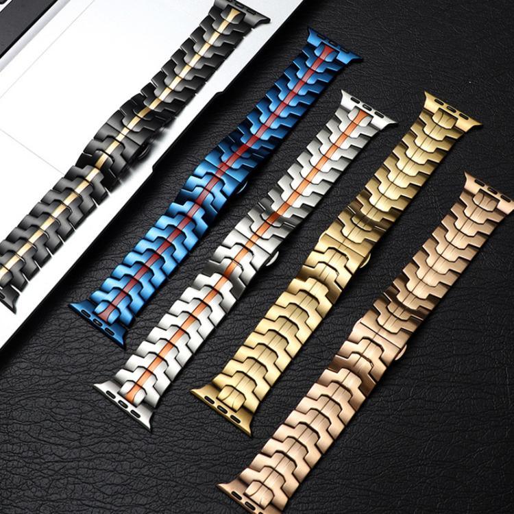Pulseira de Relógio em Aço Inoxidável com Fecho Borboleta xDfind, Para Apple Watch 42 / 44 / 45 / 46 / 49mm, Para Apple Watch 38 / 40 / 41 / S10 42mm