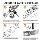 Pulseira de Relógio em Aço Inoxidável com Fecho Borboleta xDfind, Para Apple Watch 42 / 44 / 45 / 46 / 49mm, Para Apple Watch 38 / 40 / 41 / S10 42mm