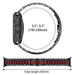 Correia de Relógio em Aço Inoxidável com Fivela Borboleta xDfind, Para Samsung Galaxy Watch Ultra / Ultra 2025, Para Samsung Galaxy Watch8 / 8 Classic