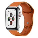 Pulseira de Relógio em Pele Genuína com Fecho de Rebite xDfind, Para Apple Watch 42 / 44 / 45 / 46 / 49mm, Para Apple Watch 38 / 40 / 41 / S10 42mm