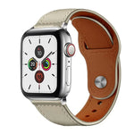 Pulseira de Relógio em Pele Genuína com Fecho de Rebite xDfind, Para Apple Watch 42 / 44 / 45 / 46 / 49mm, Para Apple Watch 38 / 40 / 41 / S10 42mm