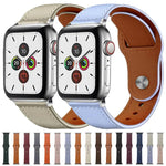 Pulseira de Relógio em Pele Genuína com Fecho de Rebite xDfind, Para Apple Watch 42 / 44 / 45 / 46 / 49mm, Para Apple Watch 38 / 40 / 41 / S10 42mm