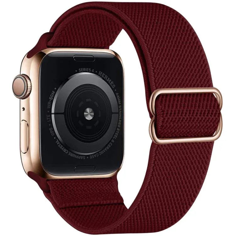 Correia de Relógio em Nylon Elástico com Fivela Deslizante Ajustável xDfind, Para Apple Watch 42 / 44 / 45 / 46 / 49mm, Para Apple Watch 38 / 40 / 41 / S10 42mm