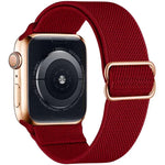 Correia de Relógio em Nylon Elástico com Fivela Deslizante Ajustável xDfind, Para Apple Watch 42 / 44 / 45 / 46 / 49mm, Para Apple Watch 38 / 40 / 41 / S10 42mm