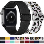 Correia de Relógio em Nylon Elástico com Fivela Deslizante Ajustável xDfind, Para Apple Watch 42 / 44 / 45 / 46 / 49mm, Para Apple Watch 38 / 40 / 41 / S10 42mm