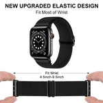 Correia de Relógio em Nylon Elástico com Fivela Deslizante Ajustável xDfind, Para Apple Watch 42 / 44 / 45 / 46 / 49mm, Para Apple Watch 38 / 40 / 41 / S10 42mm