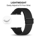 Correia de Relógio em Nylon Elástico com Fivela Deslizante Ajustável xDfind, Para Apple Watch 42 / 44 / 45 / 46 / 49mm, Para Apple Watch 38 / 40 / 41 / S10 42mm