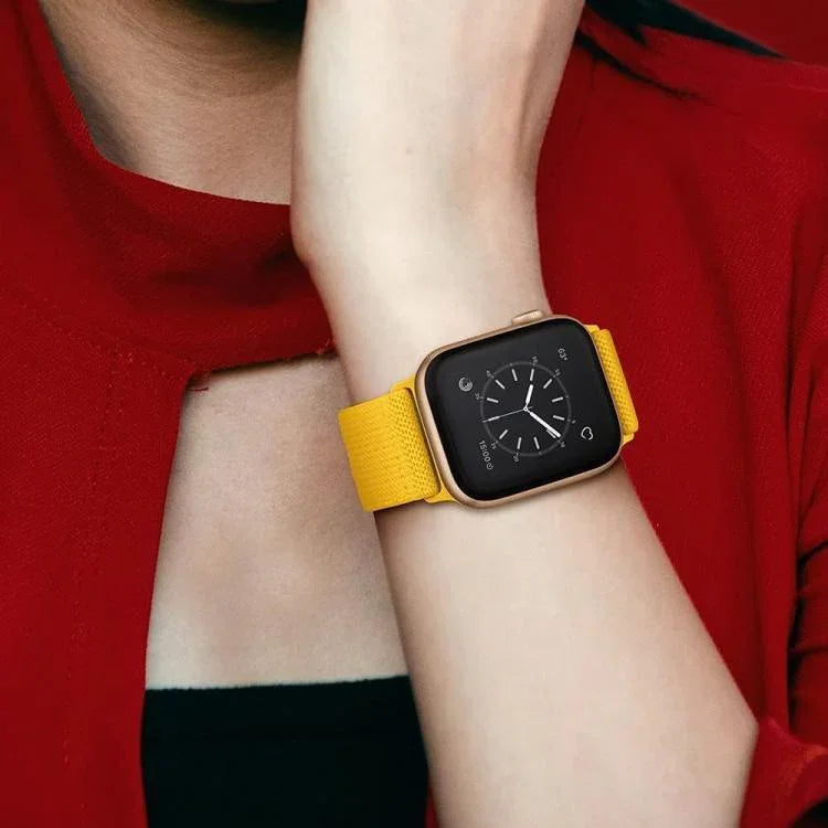 Correia de Relógio em Nylon Elástico com Fivela Deslizante Ajustável xDfind, Para Apple Watch 42 / 44 / 45 / 46 / 49mm, Para Apple Watch 38 / 40 / 41 / S10 42mm