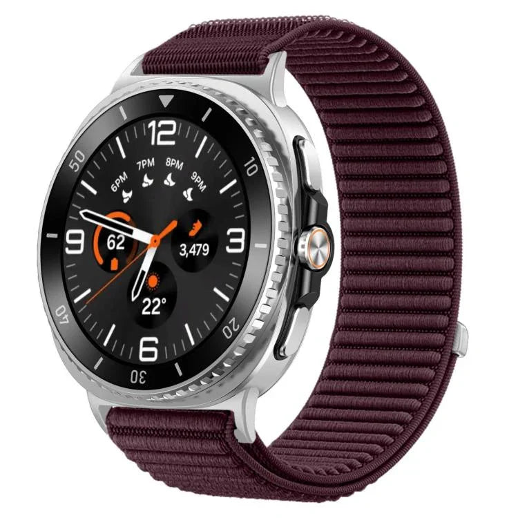 Correia de Relógio em Nylon Trançado com Fecho de Gancho e Argola xDfind, Para Samsung Galaxy Watch8 / 8 Classic