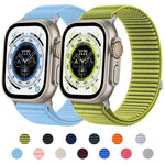 Correia de Relógio em Nylon Trançado com Fecho de Gancho e Argola xDfind, Para Apple Watch 42 / 44 / 45 / 46 / 49mm, Para Apple Watch 38 / 40 / 41 / S10 42mm