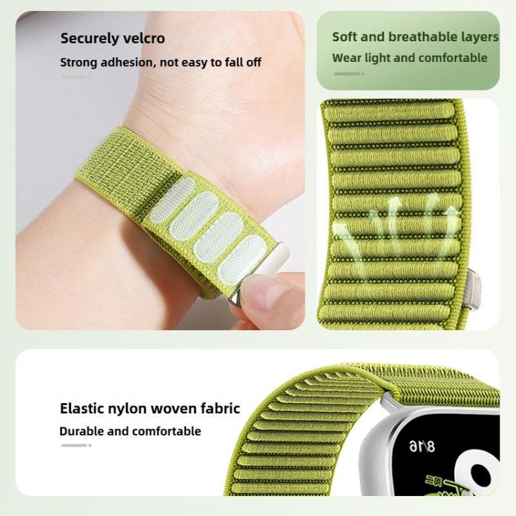 Correia de Relógio em Nylon Trançado com Fecho de Gancho e Argola xDfind, Para Apple Watch 42 / 44 / 45 / 46 / 49mm, Para Apple Watch 38 / 40 / 41 / S10 42mm