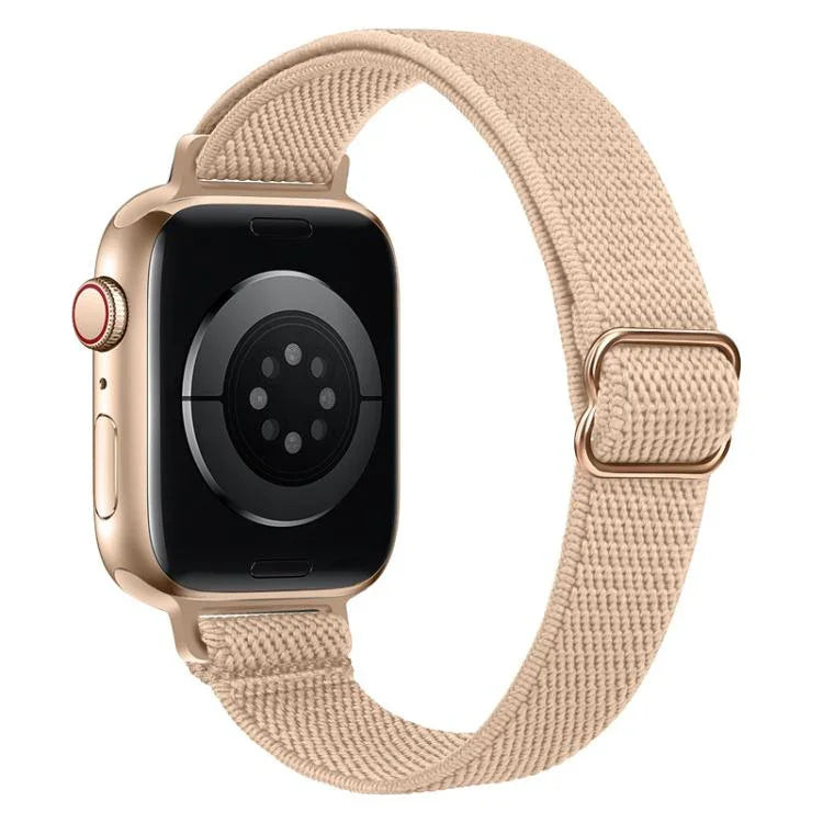 Correia de Relógio em Nylon Elástico com Fivela Escada para Cintura Pequena xDfind, Para Apple Watch 42 / 44 / 45 / 46 / 49mm, Para Apple Watch 38 / 40 / 41 / S10 42mm