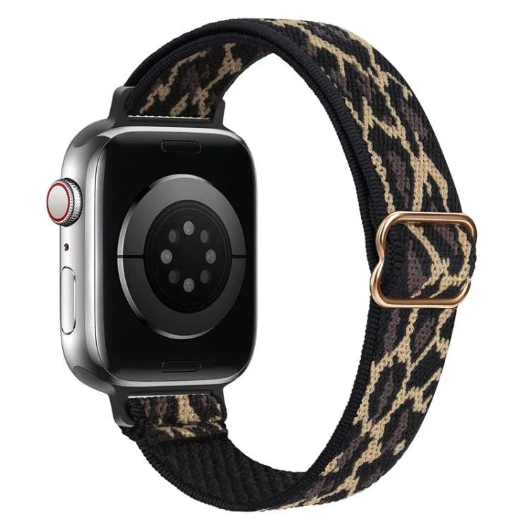 Correia de Relógio em Nylon Elástico com Fivela Escada para Cintura Pequena xDfind, Para Apple Watch 42 / 44 / 45 / 46 / 49mm, Para Apple Watch 38 / 40 / 41 / S10 42mm
