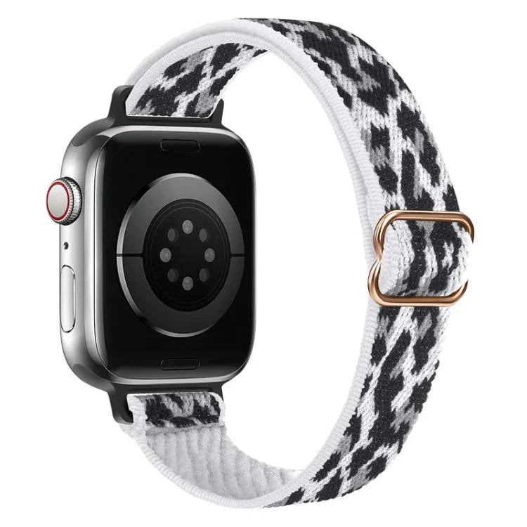 Correia de Relógio em Nylon Elástico com Fivela Escada para Cintura Pequena xDfind, Para Apple Watch 42 / 44 / 45 / 46 / 49mm, Para Apple Watch 38 / 40 / 41 / S10 42mm