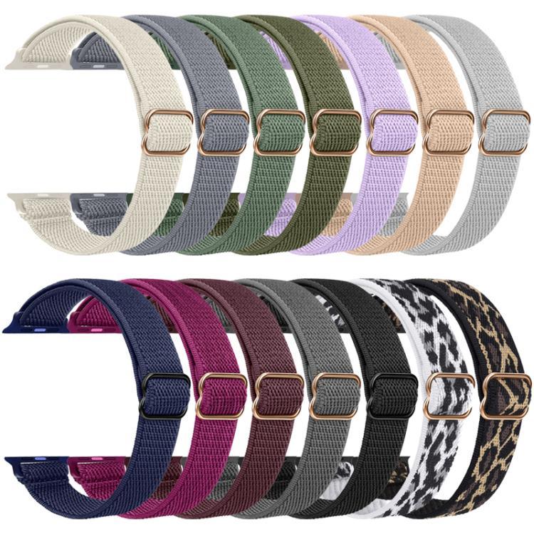 Correia de Relógio em Nylon Elástico com Fivela Escada para Cintura Pequena xDfind, Para Apple Watch 42 / 44 / 45 / 46 / 49mm, Para Apple Watch 38 / 40 / 41 / S10 42mm