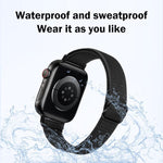 Correia de Relógio em Nylon Elástico com Fivela Escada para Cintura Pequena xDfind, Para Apple Watch 42 / 44 / 45 / 46 / 49mm, Para Apple Watch 38 / 40 / 41 / S10 42mm