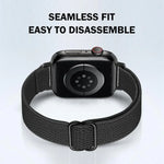 Correia de Relógio em Nylon Elástico com Fivela Escada para Cintura Pequena xDfind, Para Apple Watch 42 / 44 / 45 / 46 / 49mm, Para Apple Watch 38 / 40 / 41 / S10 42mm