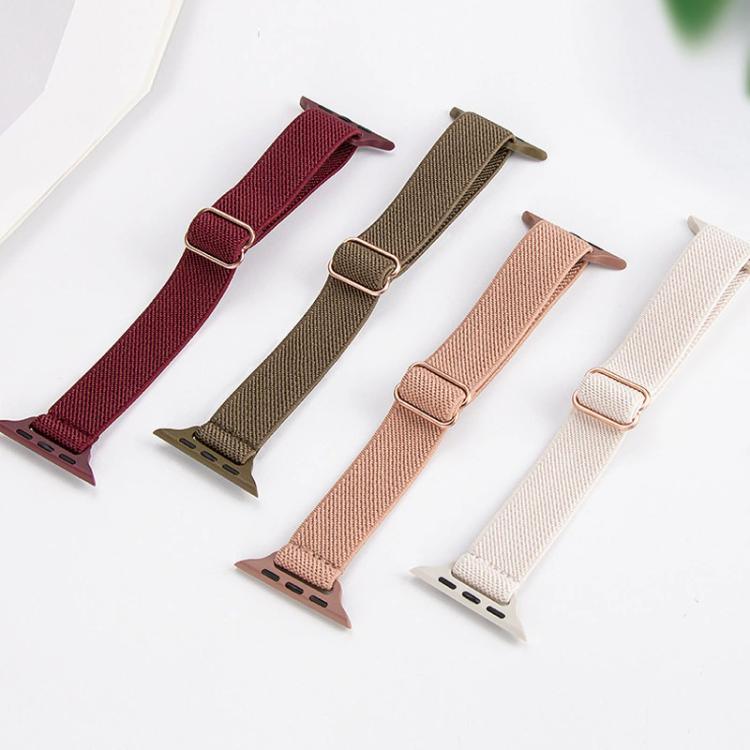 Correia de Relógio em Nylon Elástico com Fivela Escada para Cintura Pequena xDfind, Para Apple Watch 42 / 44 / 45 / 46 / 49mm, Para Apple Watch 38 / 40 / 41 / S10 42mm