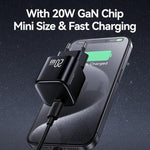 Carregador Rápido Mini USAMS CC260 20W GaN USB-C / Type-C, CC260