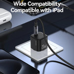 Carregador Rápido Mini USAMS CC260 20W GaN USB-C / Type-C, CC260