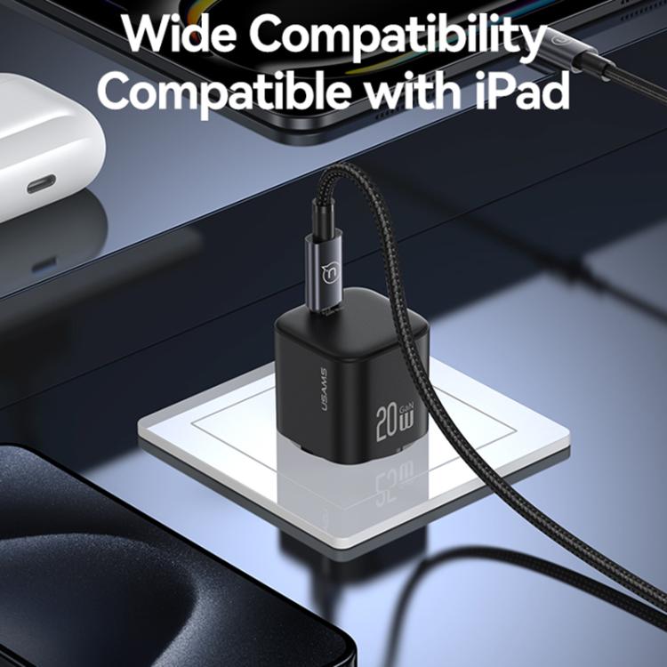Carregador Rápido Mini USAMS CC260 20W GaN USB-C / Type-C, CC260