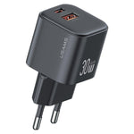 Carregador Rápido Mini USAMS CC263 30W GaN USB-C / Type-C, USB Dual-port, CC263