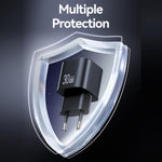 Carregador Rápido Mini USAMS CC263 30W GaN USB-C / Type-C, USB Dual-port, CC263