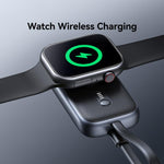 Carregador Sem Fios Portátil USAMS CD245 1200mAh com Cabo para Apple Watch Series, CD245