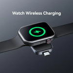 Carregador Sem Fios Portátil USAMS CD247 com Plug USB-C / Tipo-C para Apple Watch Series, CD247