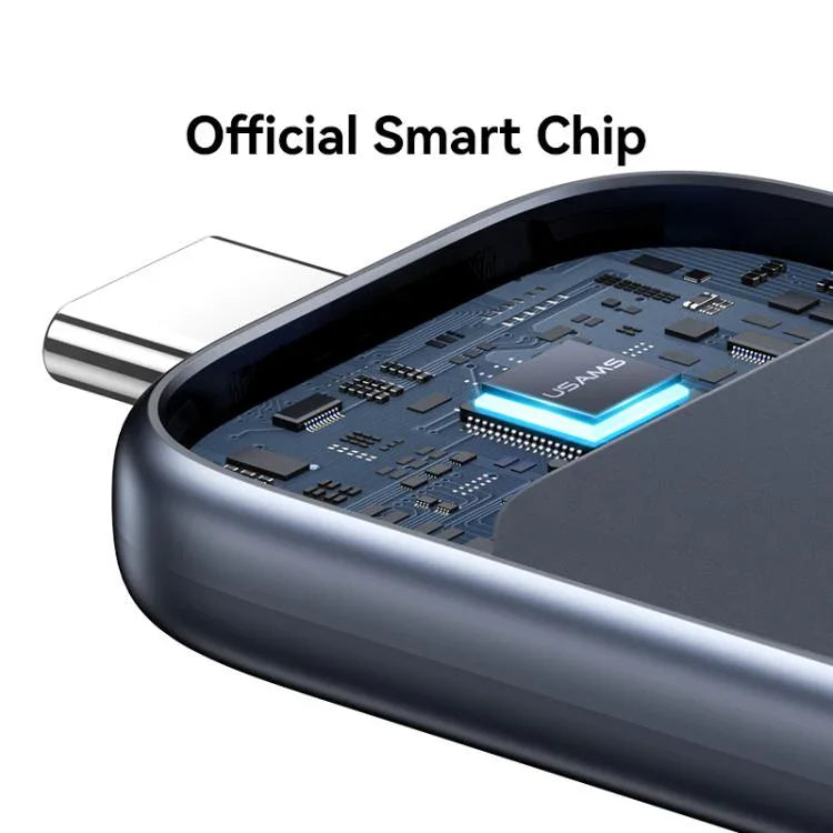 Carregador Sem Fios Portátil USAMS CD247 com Plug USB-C / Tipo-C para Apple Watch Series, CD247