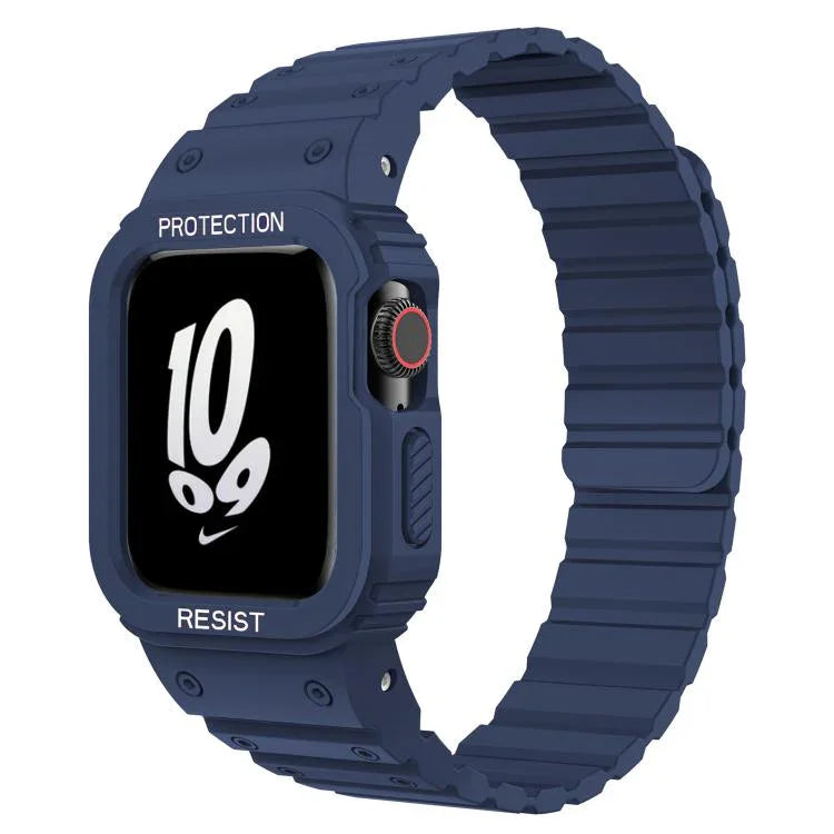 Correia de Relógio em Silicone Magnético com Tampa Integrada xDfind, Para Apple Watch 42 / 44 / 45mm, Para Apple Watch Series 10 / 11 46mm, Para Apple Watch Series 10 / 11 42mm, Para Apple Watch Ultra 3 / 2 / 1 49mm, Para Apple Watch 38 / 41mm