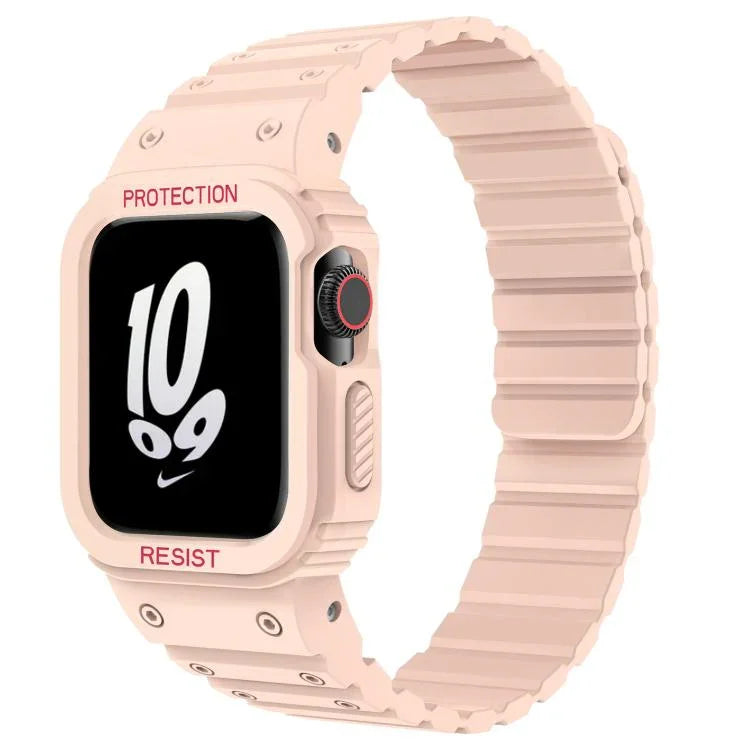 Correia de Relógio em Silicone Magnético com Tampa Integrada xDfind, Para Apple Watch 42 / 44 / 45mm, Para Apple Watch Series 10 / 11 46mm, Para Apple Watch Series 10 / 11 42mm, Para Apple Watch Ultra 3 / 2 / 1 49mm, Para Apple Watch 38 / 41mm