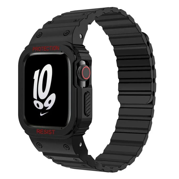 Correia de Relógio em Silicone Magnético com Tampa Integrada xDfind, Para Apple Watch 42 / 44 / 45mm, Para Apple Watch Series 10 / 11 46mm, Para Apple Watch Series 10 / 11 42mm, Para Apple Watch Ultra 3 / 2 / 1 49mm, Para Apple Watch 38 / 41mm