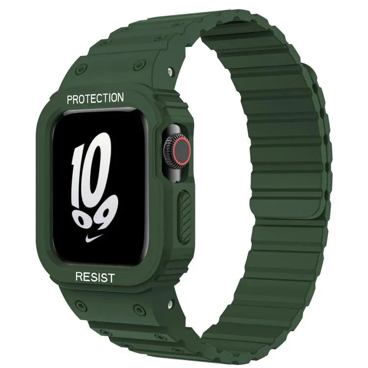 Correia de Relógio em Silicone Magnético com Tampa Integrada xDfind, Para Apple Watch 42 / 44 / 45mm, Para Apple Watch Series 10 / 11 46mm, Para Apple Watch Series 10 / 11 42mm, Para Apple Watch Ultra 3 / 2 / 1 49mm, Para Apple Watch 38 / 41mm
