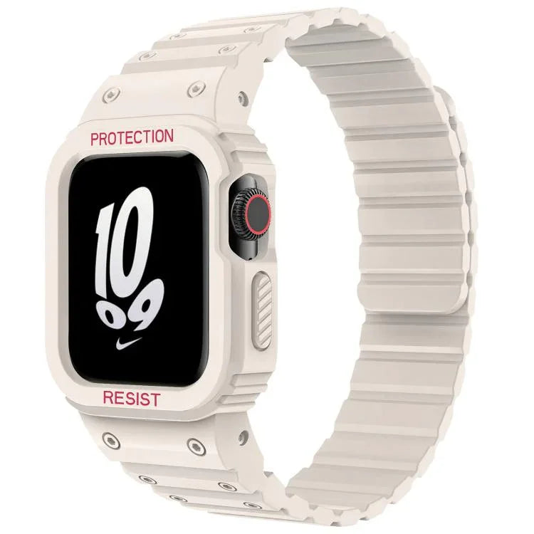 Correia de Relógio em Silicone Magnético com Tampa Integrada xDfind, Para Apple Watch 42 / 44 / 45mm, Para Apple Watch Series 10 / 11 46mm, Para Apple Watch Series 10 / 11 42mm, Para Apple Watch Ultra 3 / 2 / 1 49mm, Para Apple Watch 38 / 41mm
