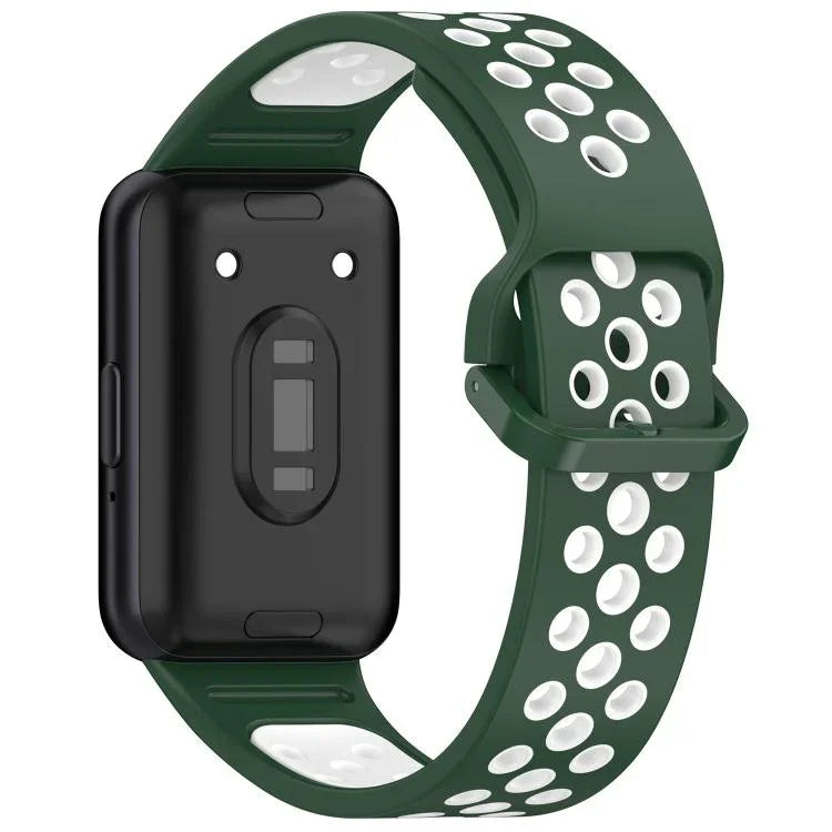 Correia de Relógio Respirável em Silicone Bicolor xDfind, Para Samsung Galaxy Fit 3