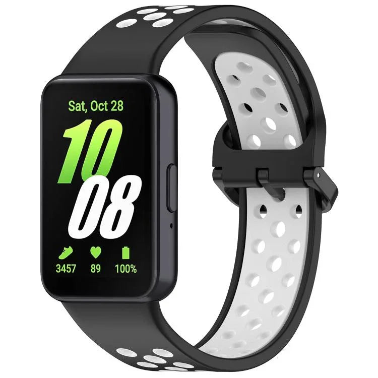 Correia de Relógio Respirável em Silicone Bicolor xDfind, Para Samsung Galaxy Fit 3
