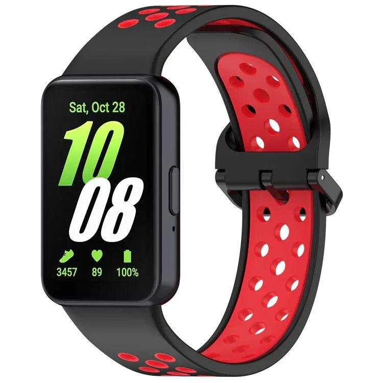 Correia de Relógio Respirável em Silicone Bicolor xDfind, Para Samsung Galaxy Fit 3