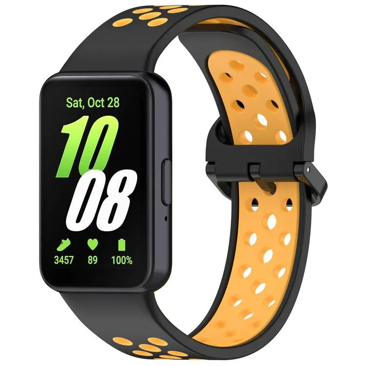 Correia de Relógio Respirável em Silicone Bicolor xDfind, Para Samsung Galaxy Fit 3