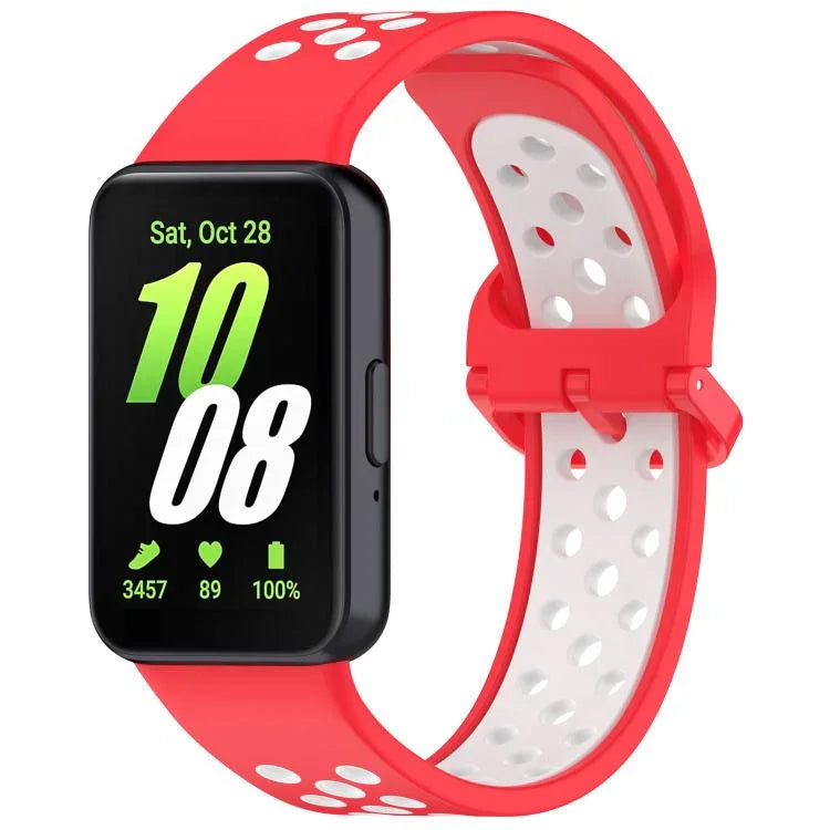 Correia de Relógio Respirável em Silicone Bicolor xDfind, Para Samsung Galaxy Fit 3