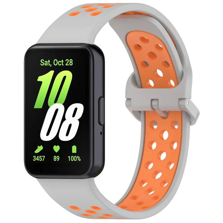 Correia de Relógio Respirável em Silicone Bicolor xDfind, Para Samsung Galaxy Fit 3