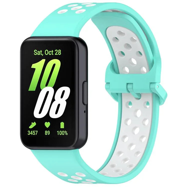 Correia de Relógio Respirável em Silicone Bicolor xDfind, Para Samsung Galaxy Fit 3