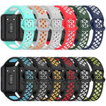 Correia de Relógio Respirável em Silicone Bicolor xDfind, Para Samsung Galaxy Fit 3